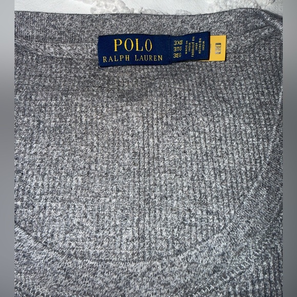 Polo Ralph Lauren Gray Longsleeve Shirt Mens 3X Big - Picture 4 of 5